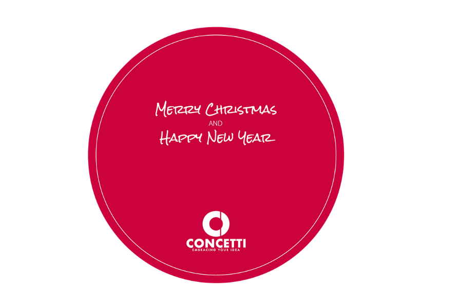 Concetti will be closed for Christmas Holidays!