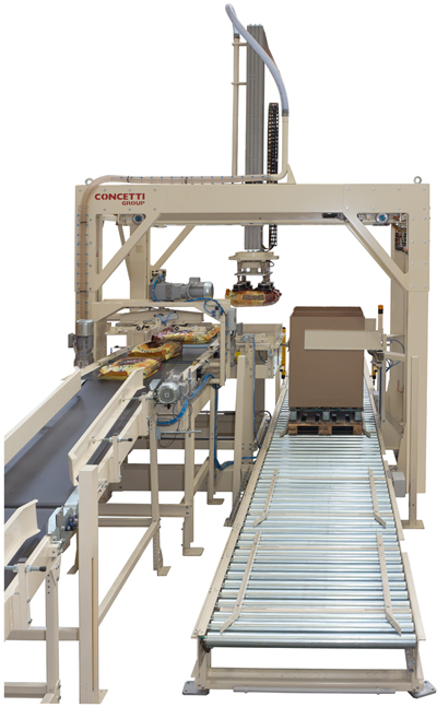 Palletiser for bag in box